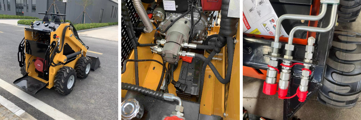 1,2-тонный гусеничный погрузчик с бортовым поворотом