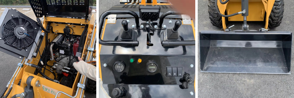 1,2-тонный погрузчик с бортовым поворотом