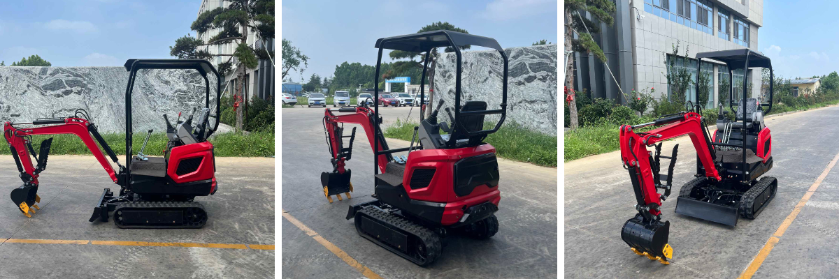 1-тонный экскаватор